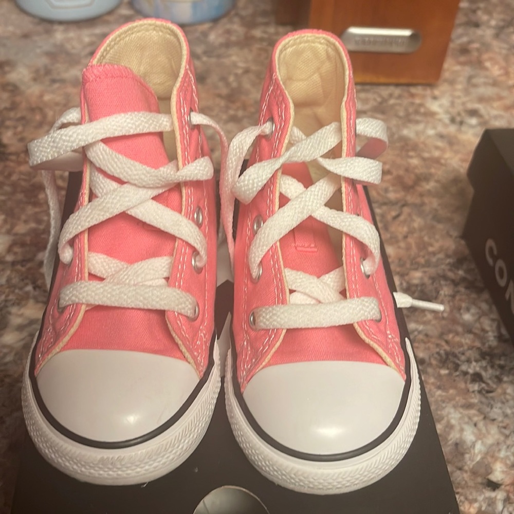 Toddler Girls Pink Converse - 8